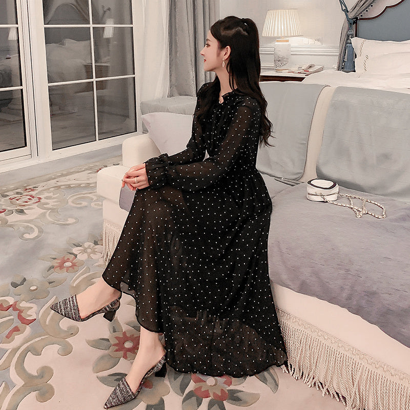 Chiffon Long Sleeve Dress