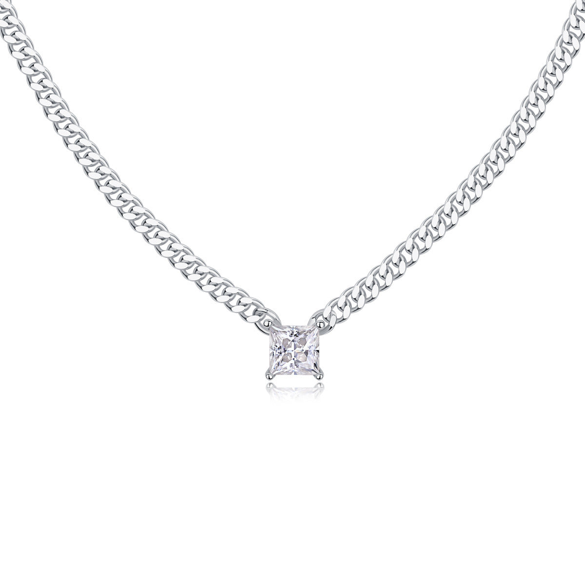 Moissanite Yis Style Horse Eye Pendant Necklace For Women